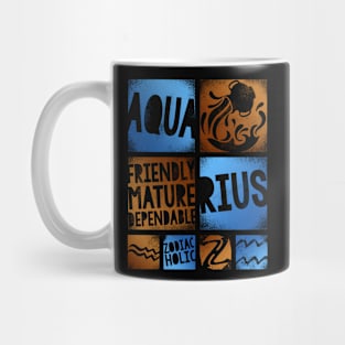 Zodiac AQUARIUS Graffiti Box Series Mug